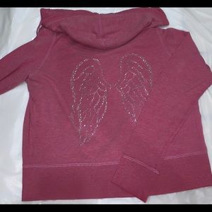 VICTORIAS SECRET ZIP-DOWN SWEATSHIRT